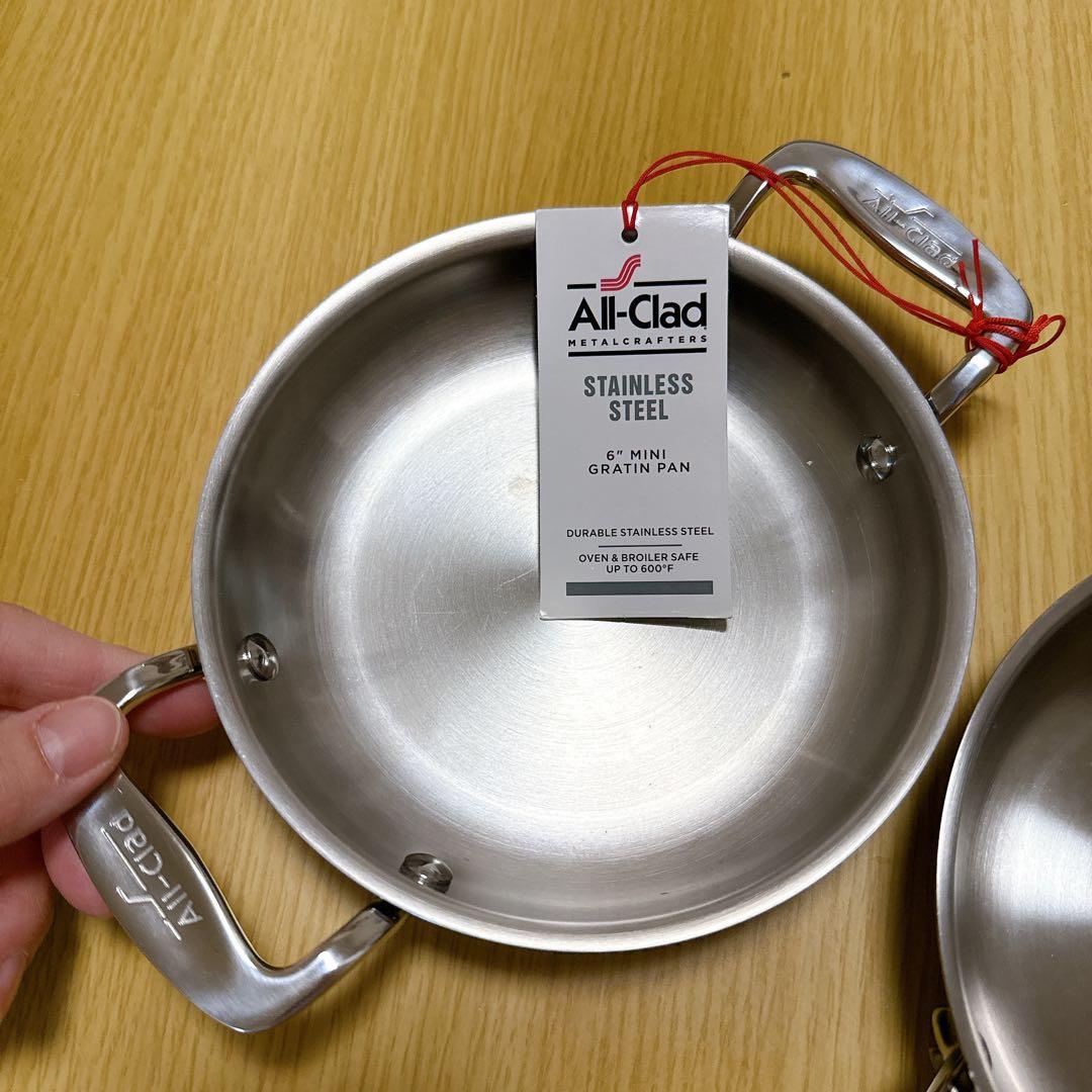 All-Clad ステンレススチール ミニグラタンパン 6インチ　15cm