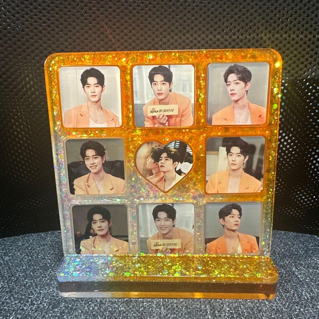 肖戦 ミラノオレンジ 2番スタジオ　新両面レジン九宫格玄関置物 0324