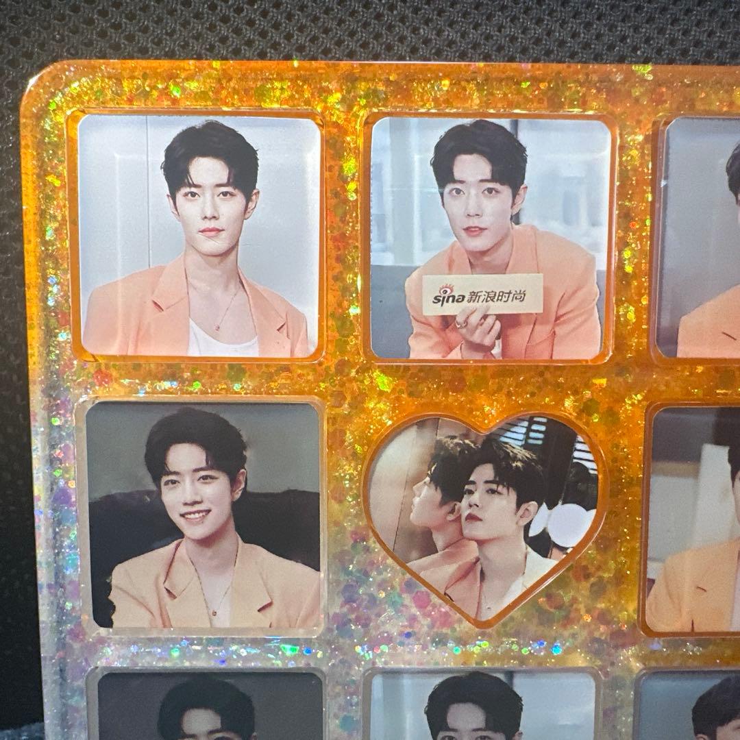 肖戦 ミラノオレンジ 2番スタジオ　新両面レジン九宫格玄関置物 0324