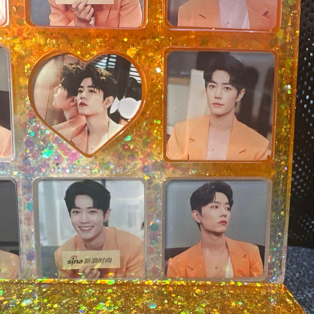 肖戦 ミラノオレンジ 2番スタジオ　新両面レジン九宫格玄関置物 0324