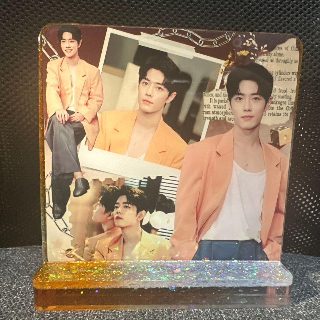 肖戦 ミラノオレンジ 2番スタジオ　新両面レジン九宫格玄関置物 0324