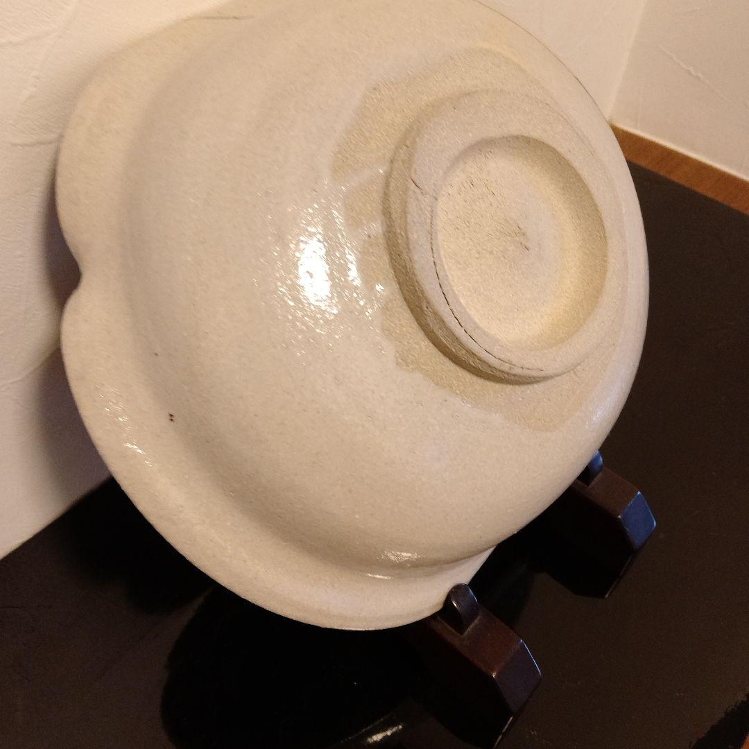 唐津山瀬窯田中佐次郎先生作品 花　大鉢縦25横28 銀継ぎの美！併せて鑑賞下さい