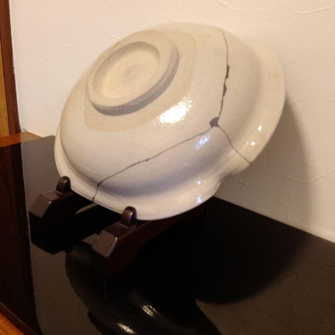 唐津山瀬窯田中佐次郎先生作品 花　大鉢縦25横28 銀継ぎの美！併せて鑑賞下さい