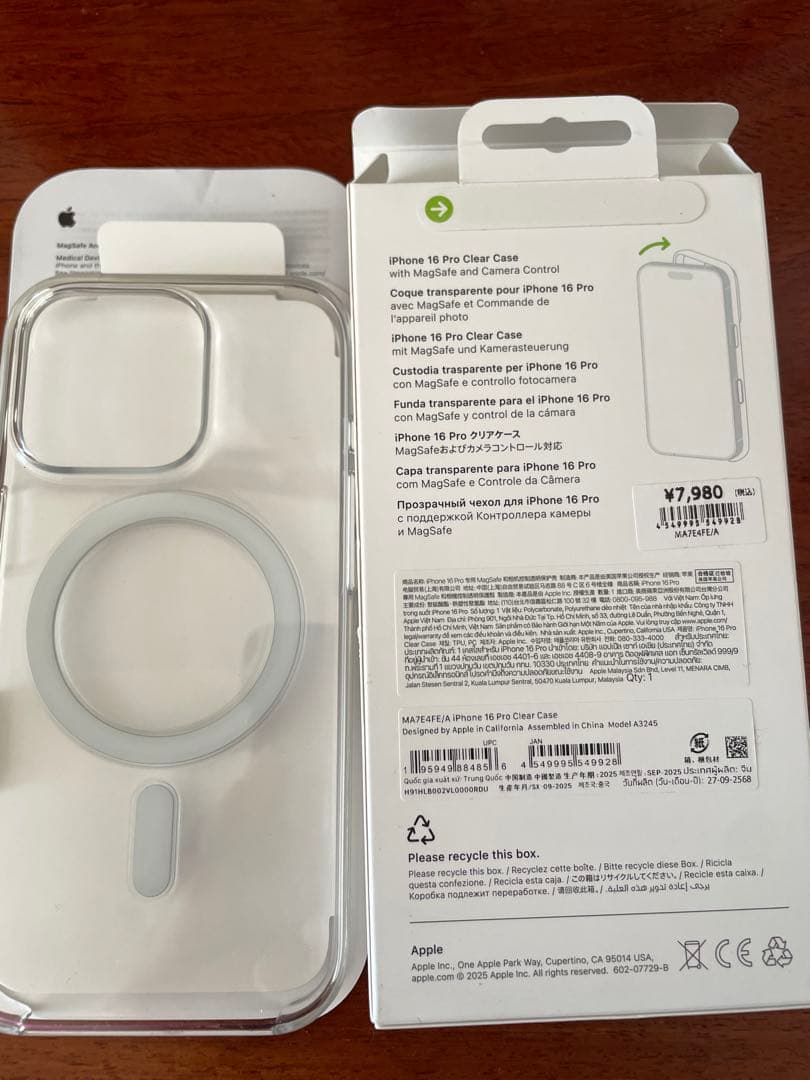 【 美品】iPhone 16Pro MagSafe クリアケース