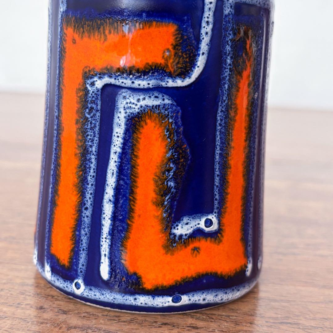 【東ドイツ Strehlaの花瓶】Fat lavaミッドセンチュリー 406