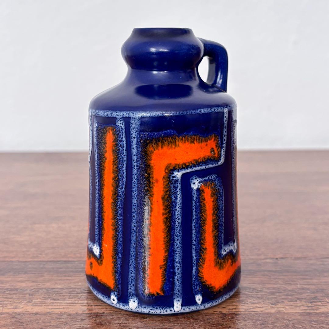 【東ドイツ Strehlaの花瓶】Fat lavaミッドセンチュリー 406