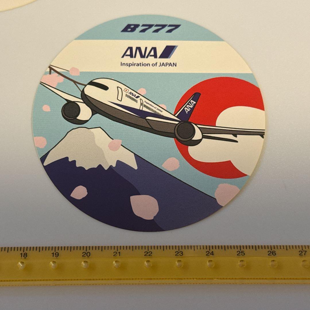 【レア非売品】ANA 777 国際線 ステッカー 日本 富士山