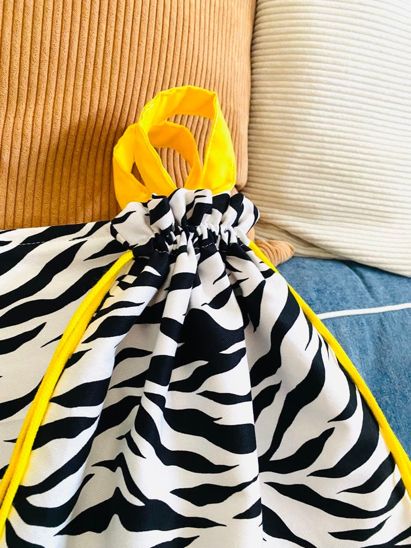 あゆみ　オーダー商品　ゼブラ×イエロー　入園入学グッズ　ViViMOA