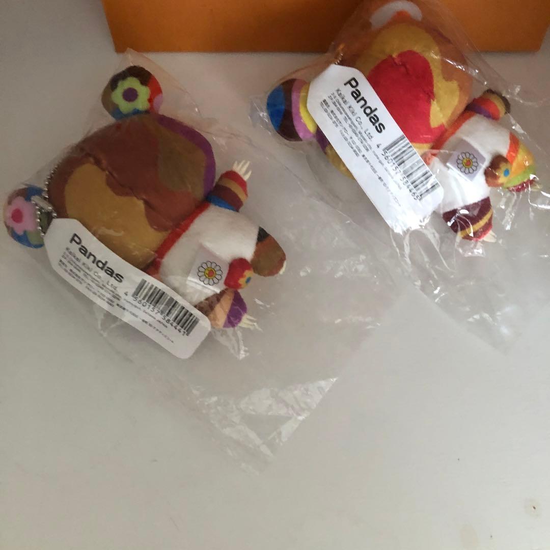 村上隆 カイカイキキパンダ親子 キーホルダー