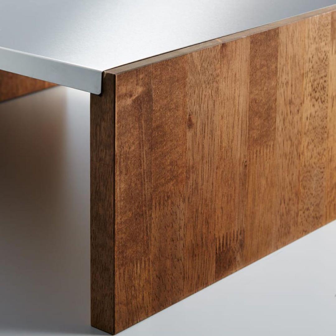 42706 奥行30 ステンレス天板ウッドラック