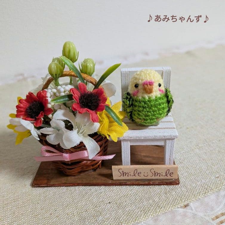 ❇miniミニインコの飾り❇