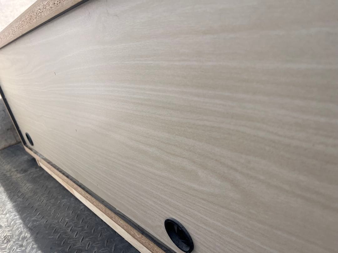 ニトリ製ブラック木製テレビ台 引き出し付き