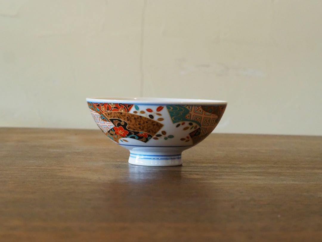 有田焼 彩窯 茶わん 茶碗 飯碗 絵変わり 4客