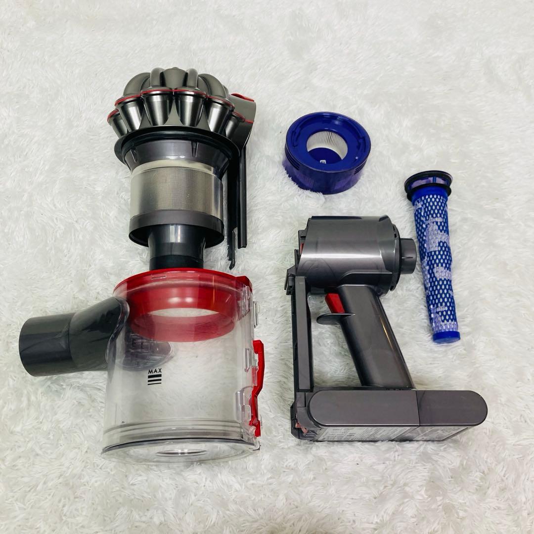 【純正】Dyson v8 slim fluffy＋sv10k 本体 バッテリー付