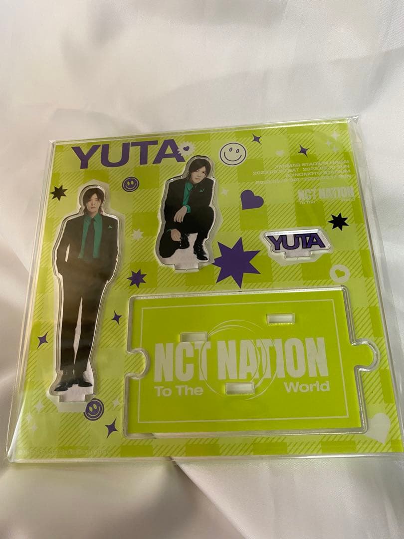 NCT NATION2023 ユウタ アクスタ+ピンバッジ+アクキー+ステッカー