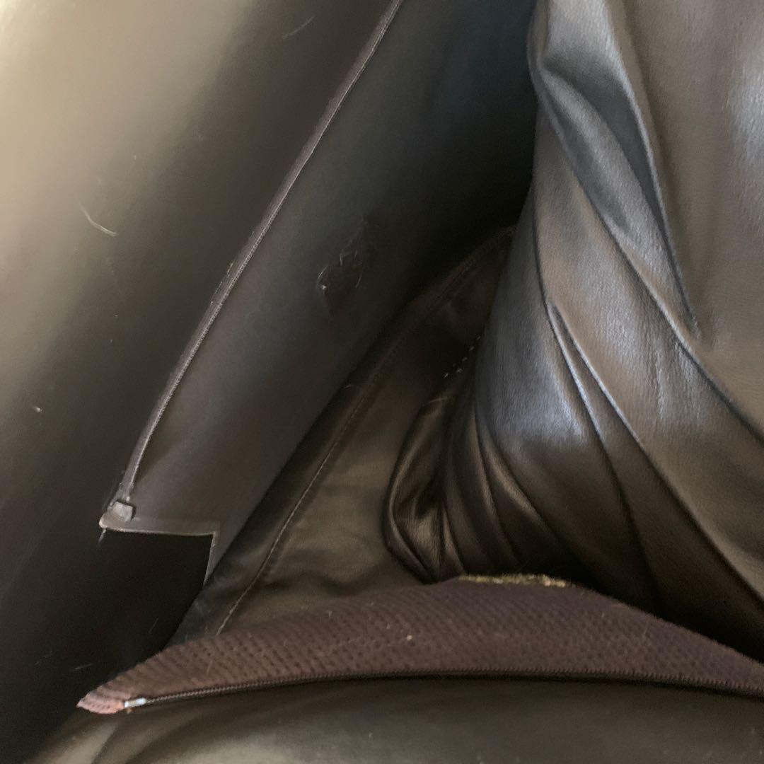 難あり　送料+300円　大型本革ソファー　３人掛　定価100万円　たのメル便込