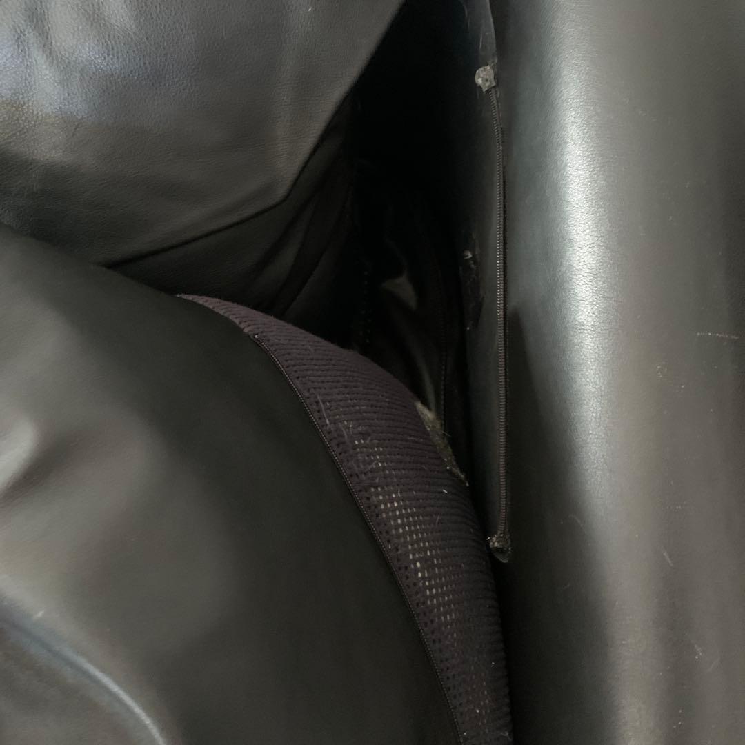 難あり　送料+300円　大型本革ソファー　３人掛　定価100万円　たのメル便込