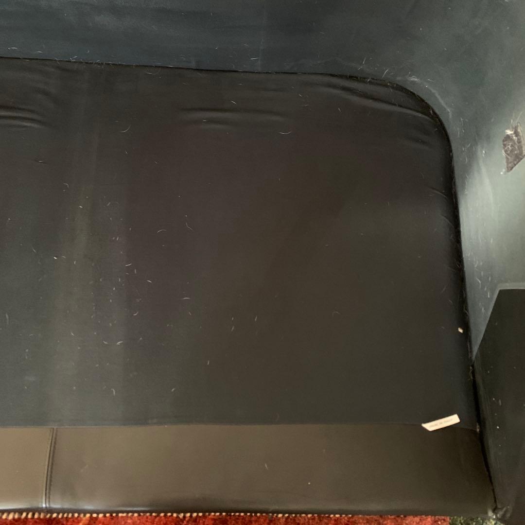 難あり　送料+300円　大型本革ソファー　３人掛　定価100万円　たのメル便込