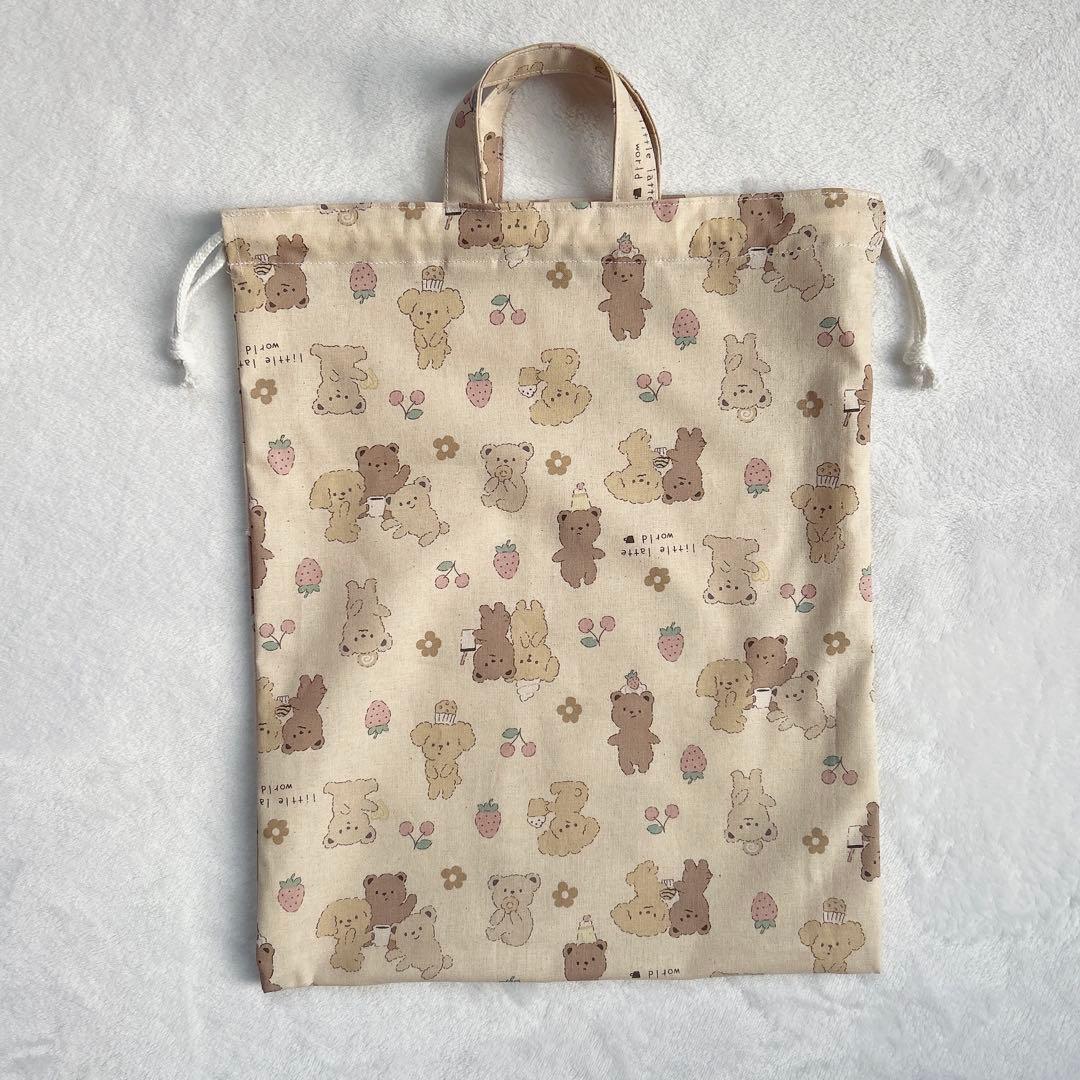 くま＆いぬ♡リトルラテワールド 入園入学6点セット 女の子 犬　クマ　動物