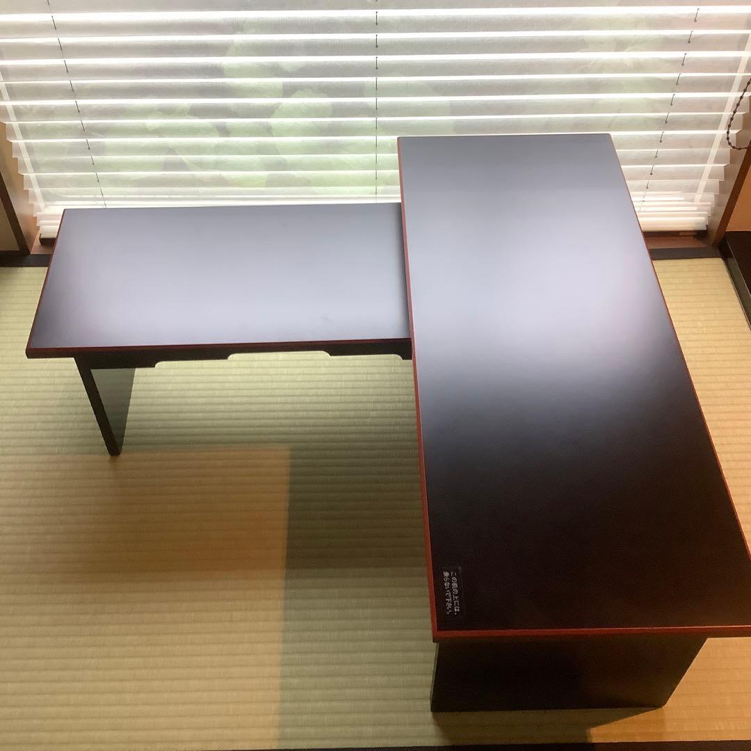 大小セット　黒漆爪赤　木製