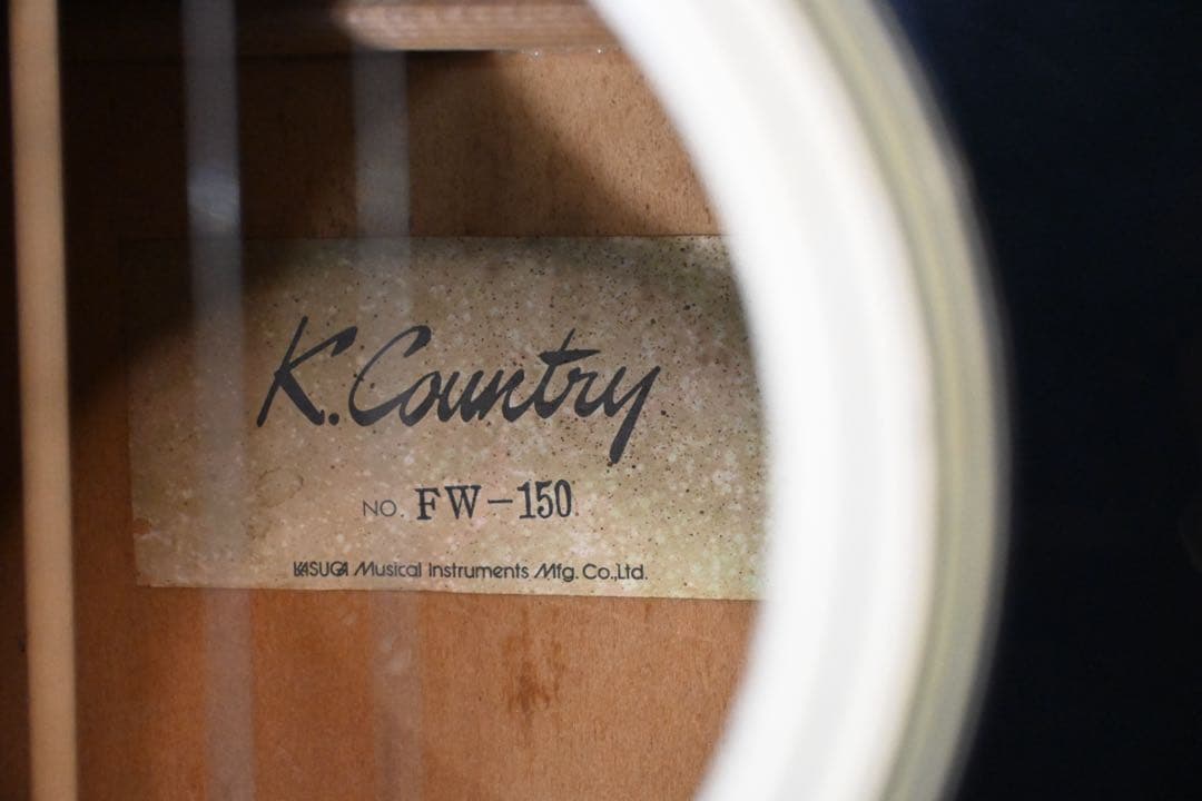 K.Country FW-150 春日楽器 ケーカントリー レトロ 白ギター