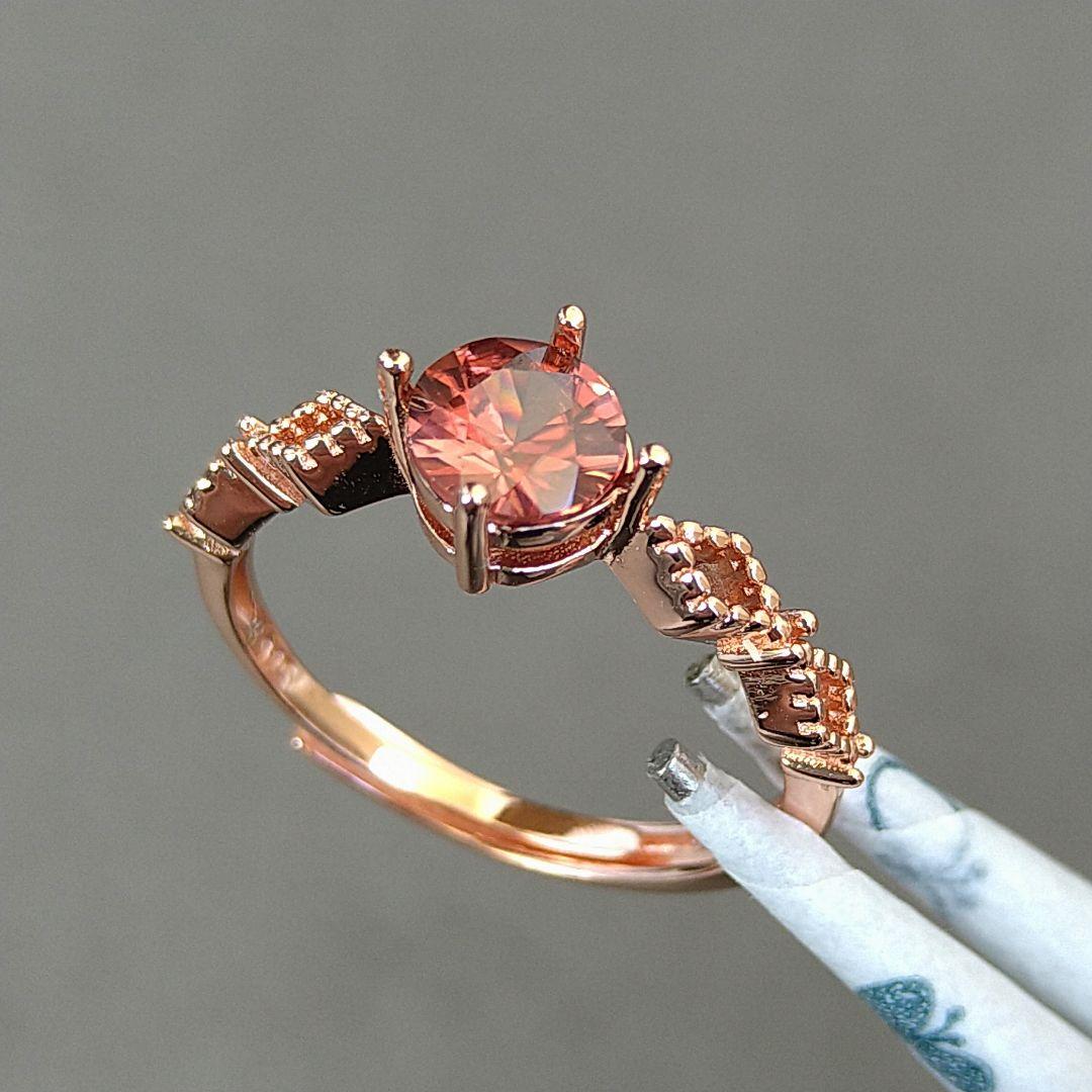 no.619✺天然ジルコン•アフリカ産•リングsilver925•フリー