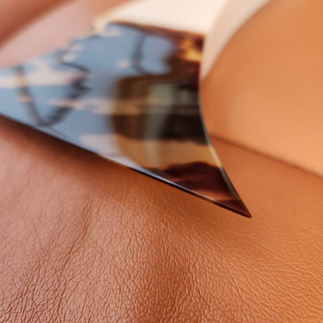 【美品♪欠け無し♪】三味線 撥 本鼈甲 開き12.8cm