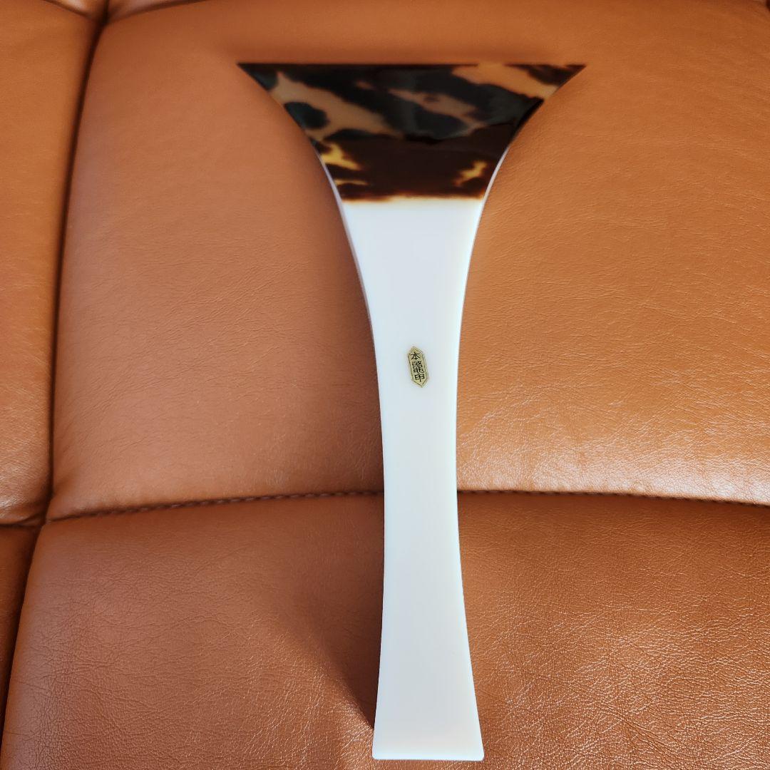 【美品♪欠け無し♪】三味線 撥 本鼈甲 開き12.8cm