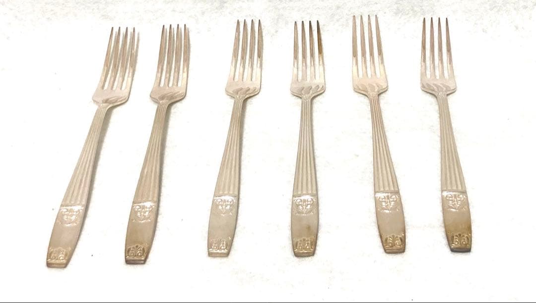 【希少 洋白銀】LUCKY WOOD ロッキンガム ディナーセット 24本