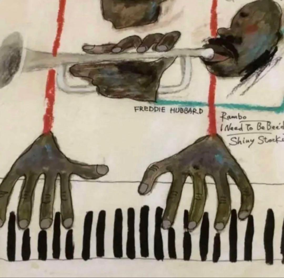 絵画・額縁・版画・津田耕・PlayⅠ・JAZZシリーズ・ピエゾグラフ版画・美術品