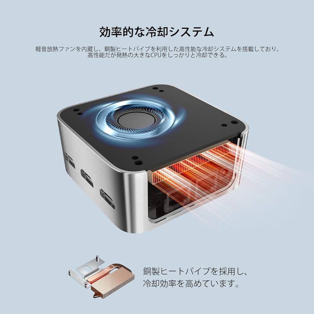 ミニPC 第12世代Alder Lake-N100 16GB 512GB搭載