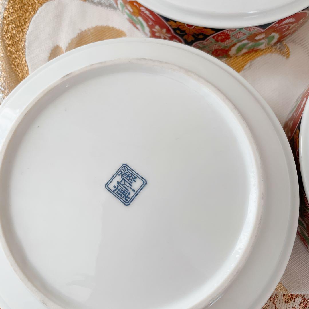 庫山窯 三段重 九谷焼 箸置 有田焼 中鉢 有田焼 仁祥窯 角皿 5名様セット