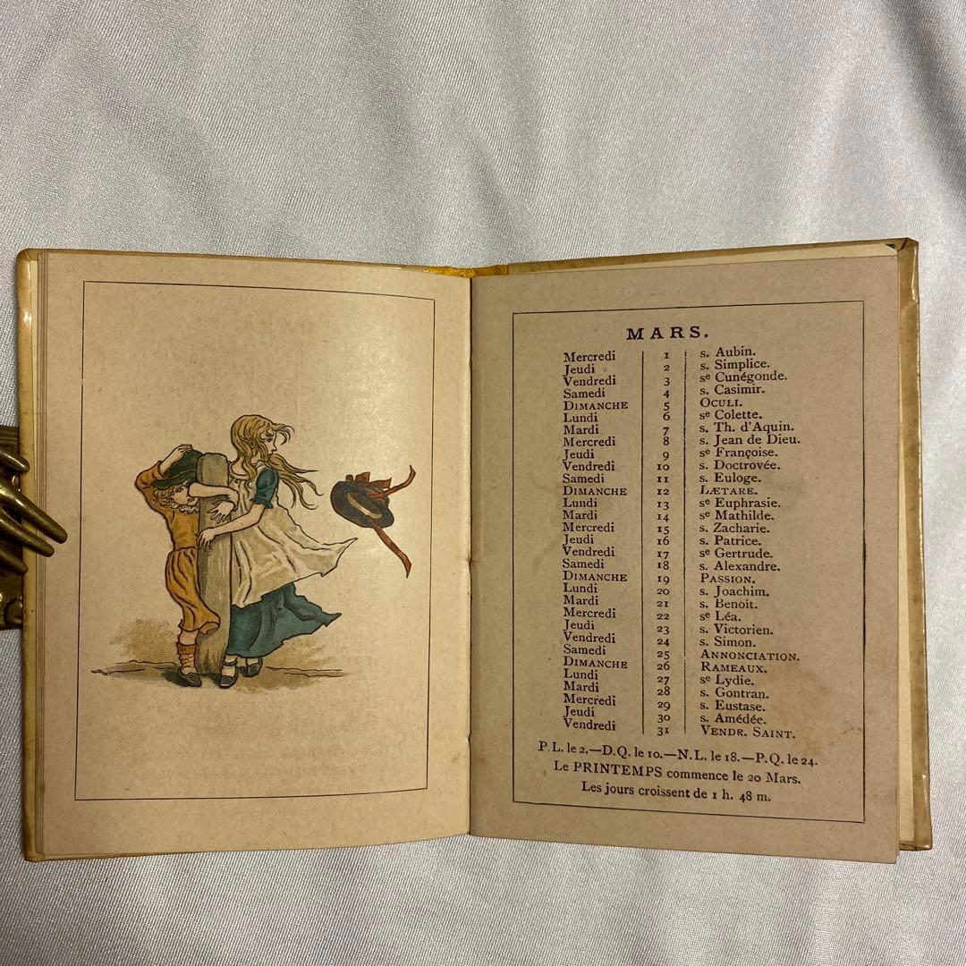 希少1893年フランス語1926年カレンダーケイト・グリーナウェイ　アンティーク