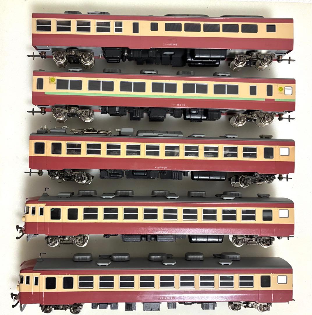 HOゲージ　475系急行形電車　5両セット