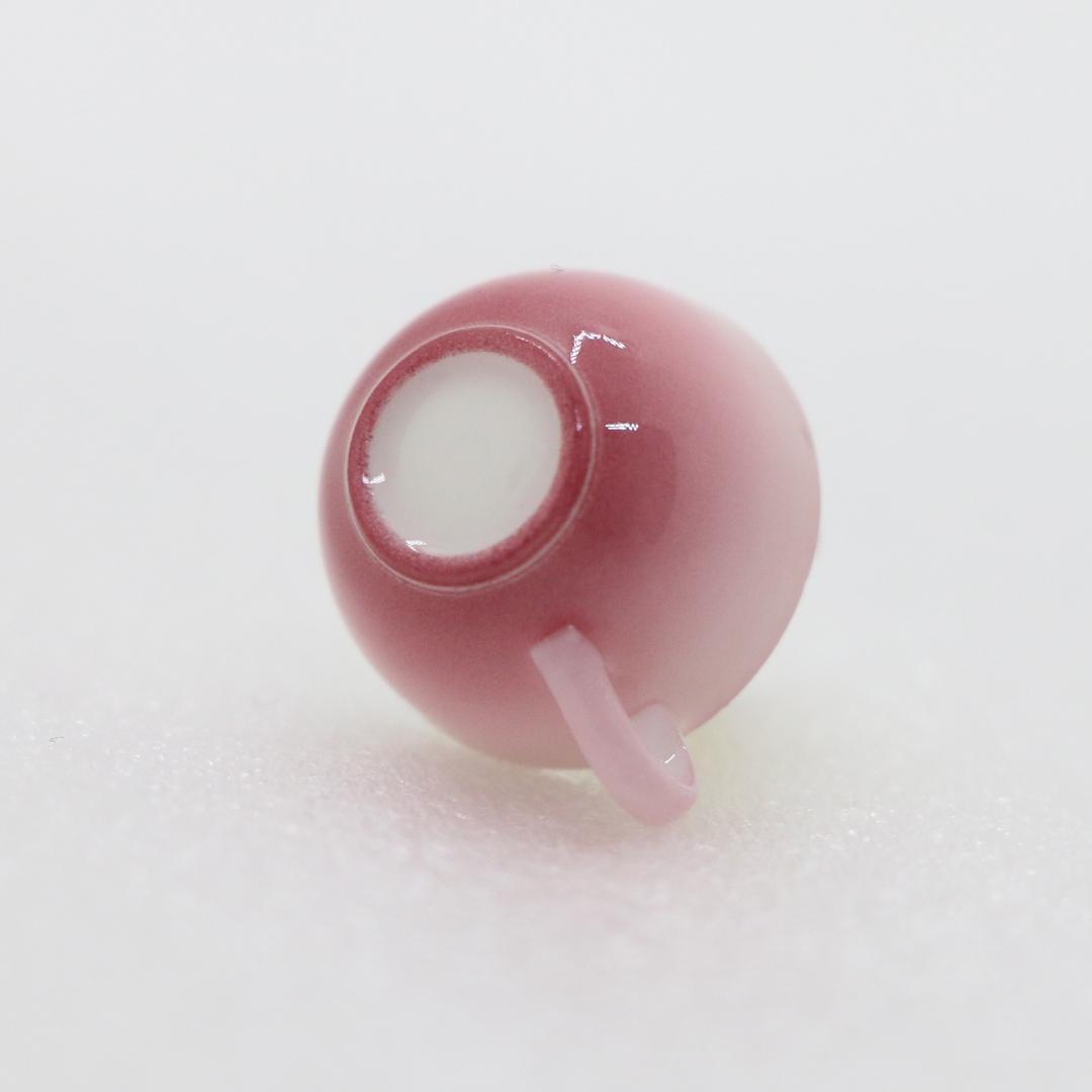 【ハンドメイド】バニーカフェ：洗顔うさぎのカップペンダント（ピンク）