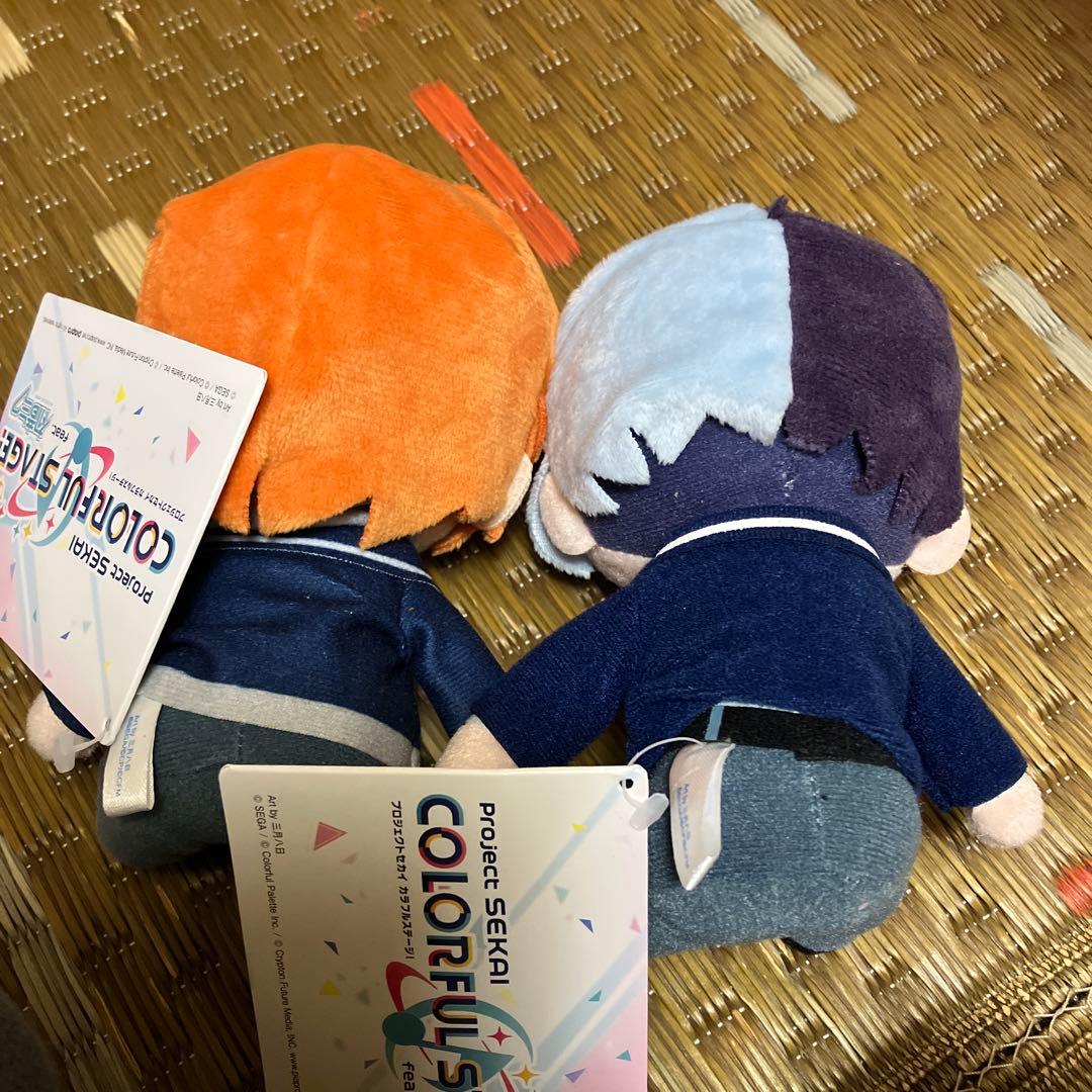 プロセカ　モアプラスふわふわぬいぐるみ　東雲彰人　青柳冬弥