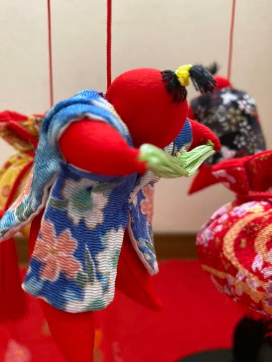 うさぎ、ひよこ、桜のつるし飾り