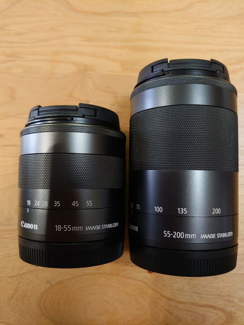 【EFマウント・ケース付】Canon EOS M2 Wズームレンズ（望遠あり）