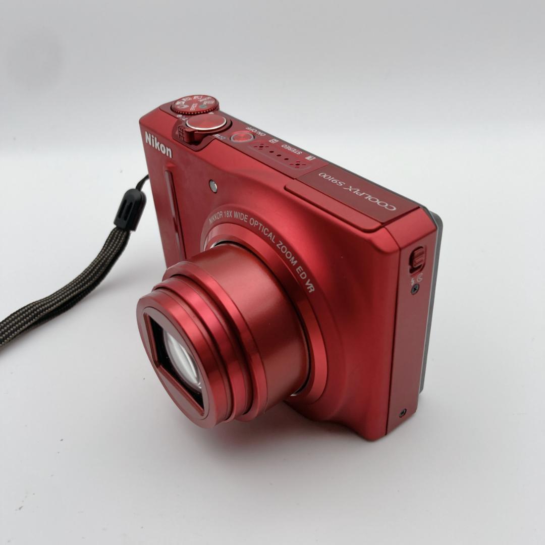 【美品】Nikon COOLPIX クールピクス S9100 グロリアスレッド