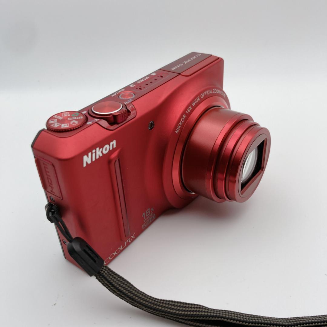 【美品】Nikon COOLPIX クールピクス S9100 グロリアスレッド