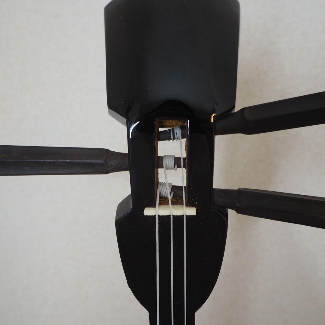 三線　本革　ソフトケース付