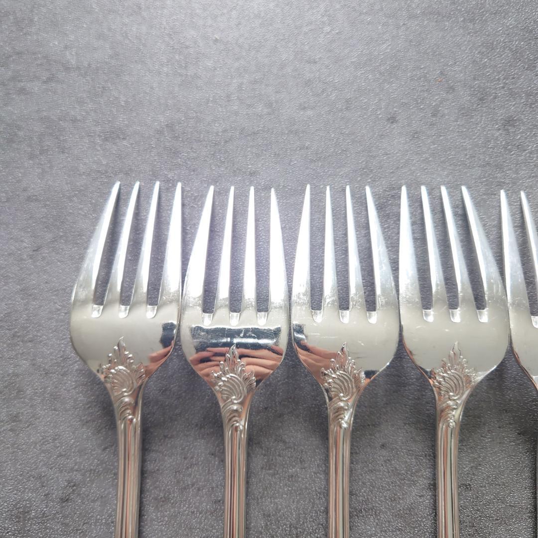美品 希少 クリストフル マルリー サラダフォーク 6点