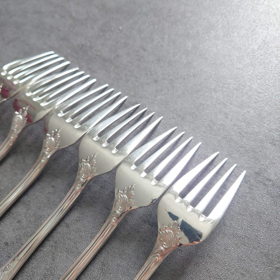 美品 希少 クリストフル マルリー サラダフォーク 6点