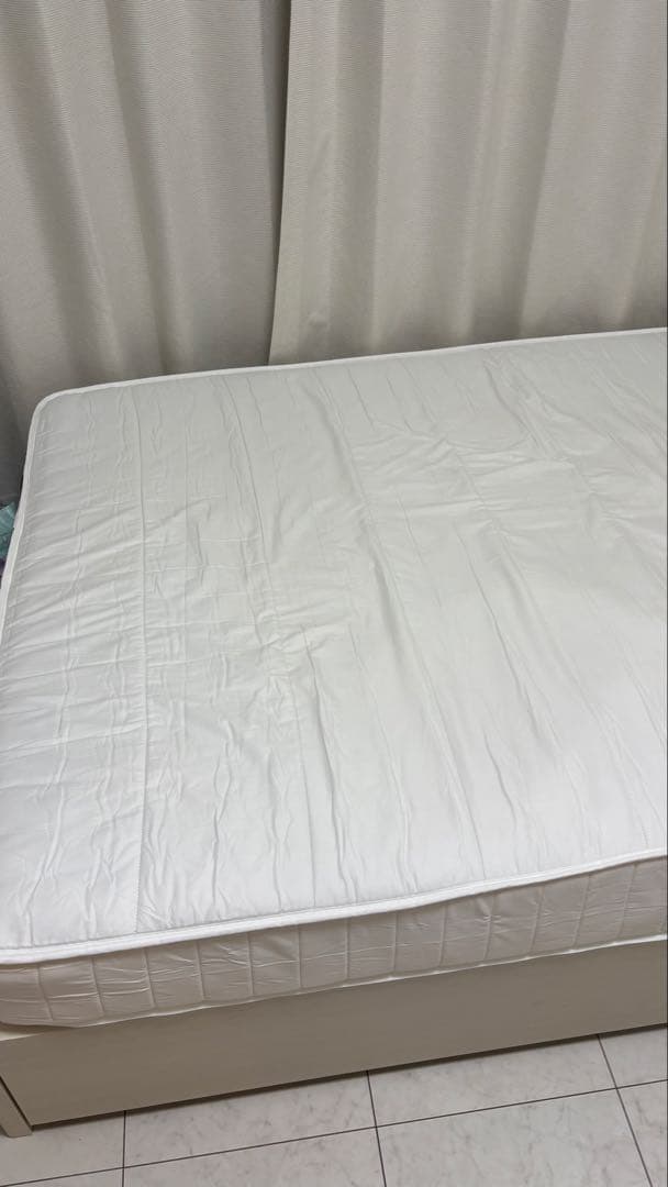 セミダブル ベッドフレーム+マットレス ( アザン3 浅型 / WW) ニトリ