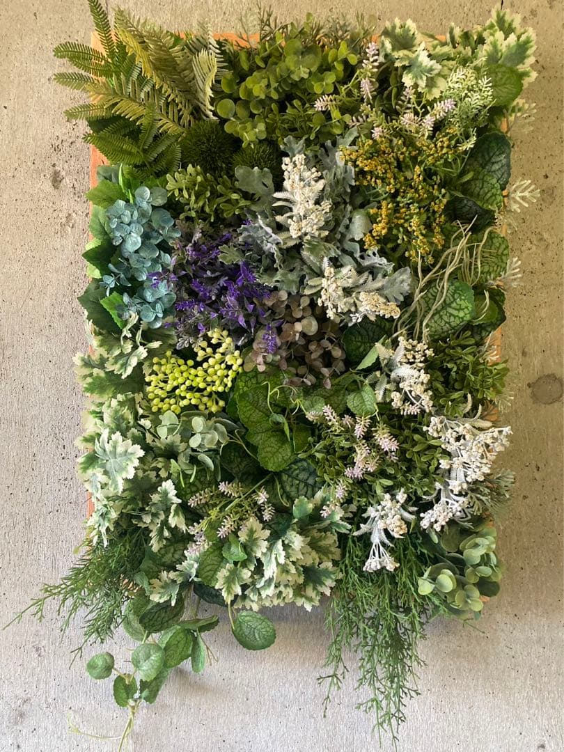光触媒　人工観葉植物　ウォールグリーン　フェイクグリーン　壁掛け　4575@