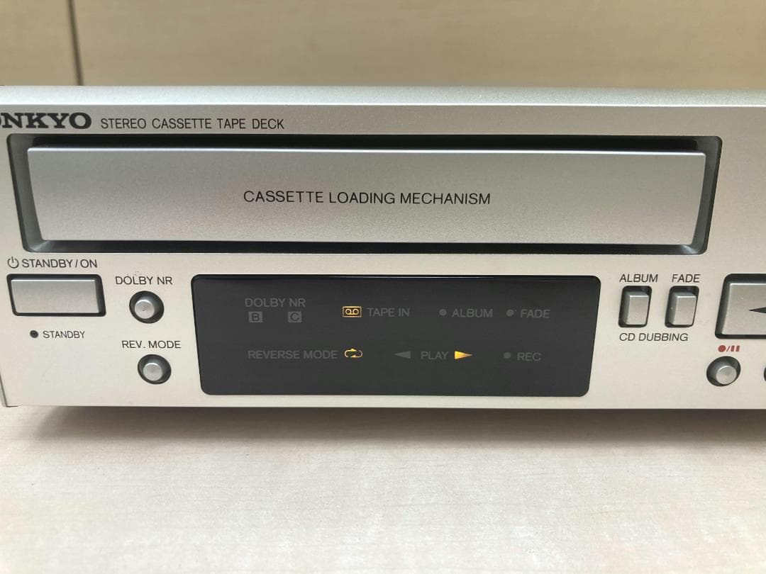 ★整備済み★ONKYO　K-V77　カセットデッキ　トレーベルト交換済　動作良好