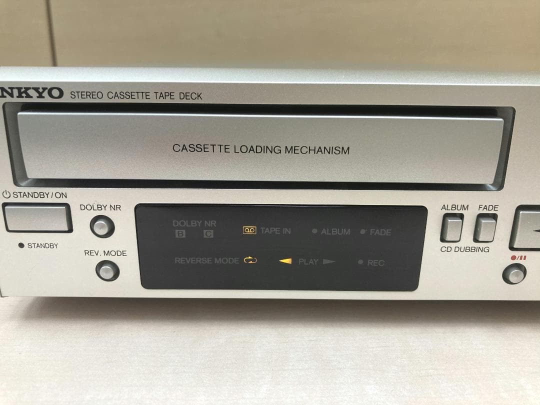 ★整備済み★ONKYO　K-V77　カセットデッキ　トレーベルト交換済　動作良好