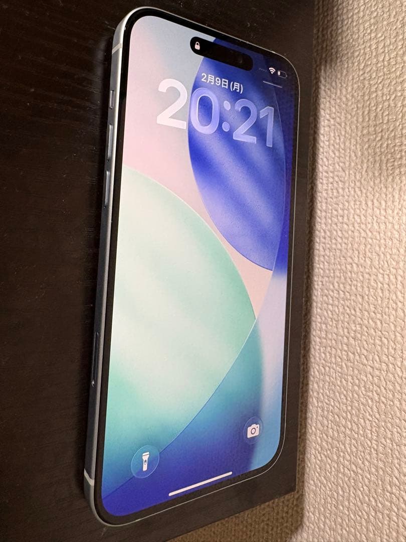 iPhone 15 plus 128GB ブルー simフリー美品