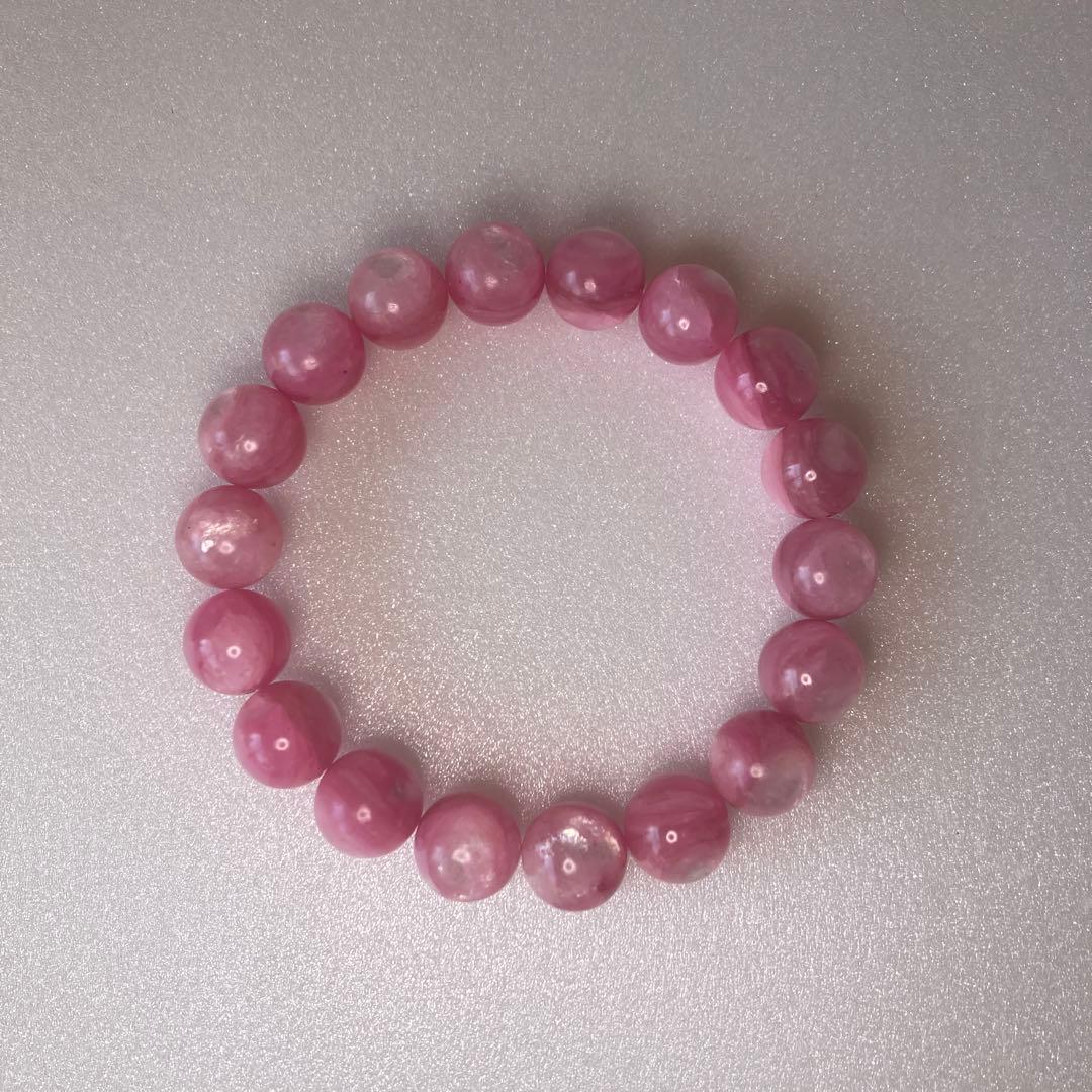 値下げ！希少　ピンクマイカ　ブレスレッド