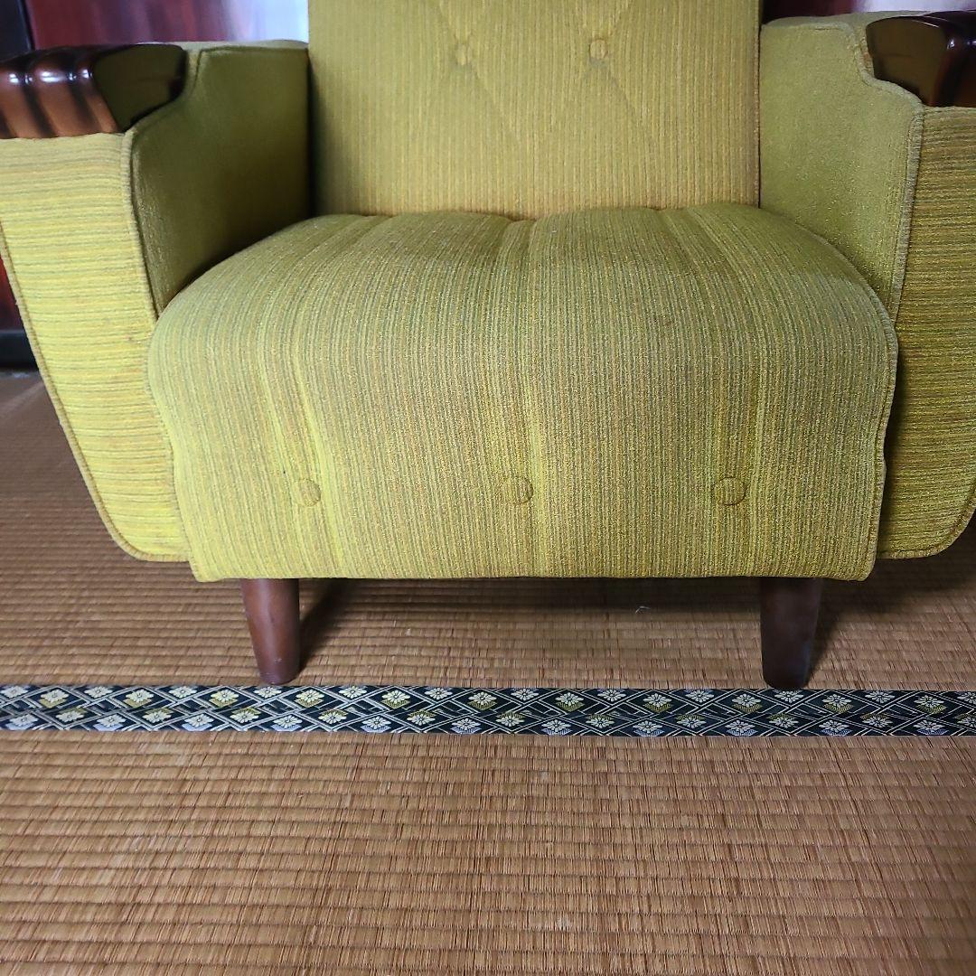 【在庫整理価格】昭和レトロ　応接用　ソファー　1人掛け